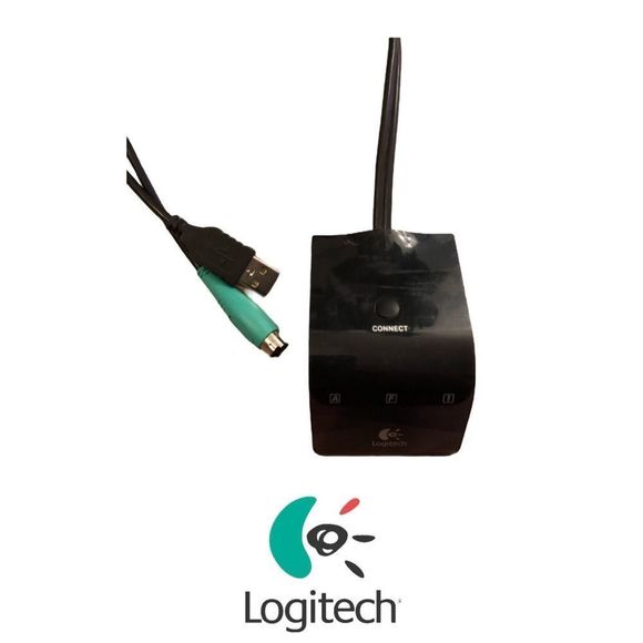 Logitech USB PS/2 Wireless‎ Keyboard And Mouse Receiver - Picture 1 of 4
